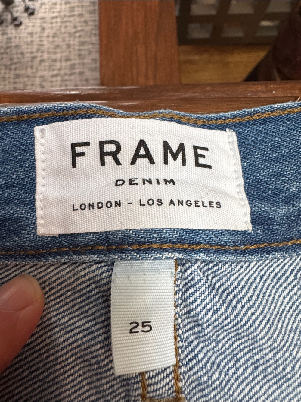 FRAME Le Mini Denim Skirt 25 Ryde Light Wash Distressed 100% Cotton Mini - Picture 7 of 10
